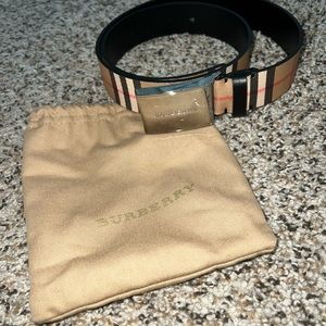 Mens burberry belt